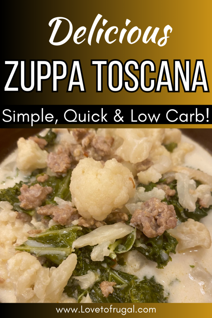 low carb Zuppa toscana pin