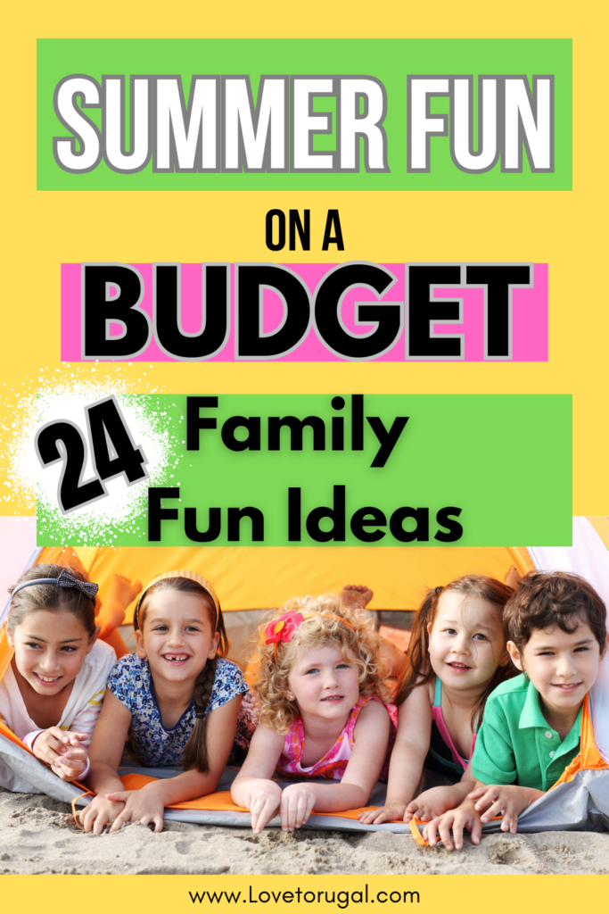 frugal summer activities for families pin