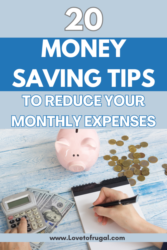 how to cut monthly expenses pin