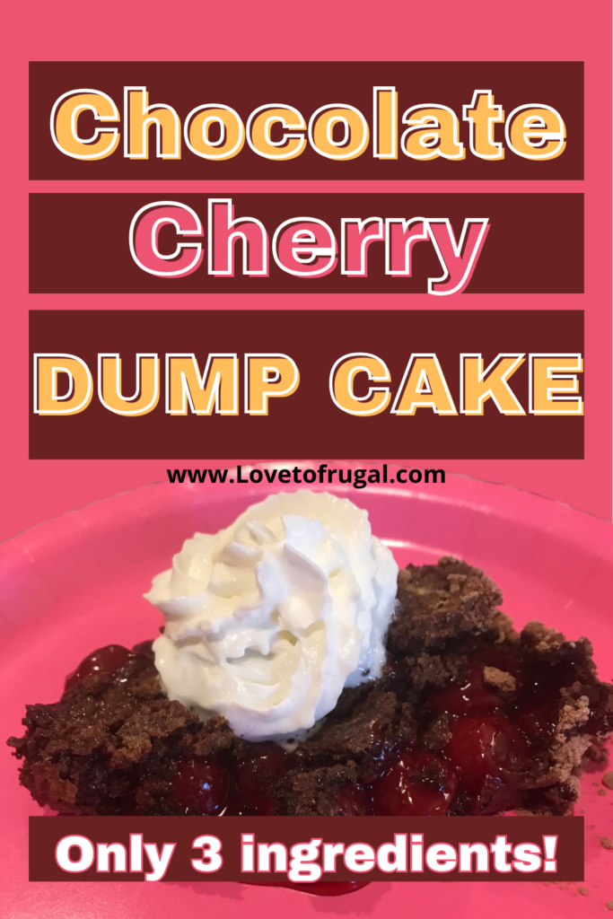 Chocolate Cherry Dump Cake Pin