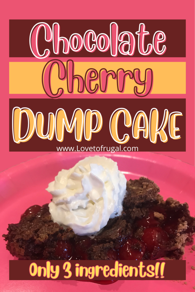 Chocolate Cherry Dump Cake Pin