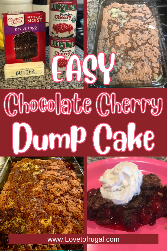 Chocolate Cherry Dump Cake Pin