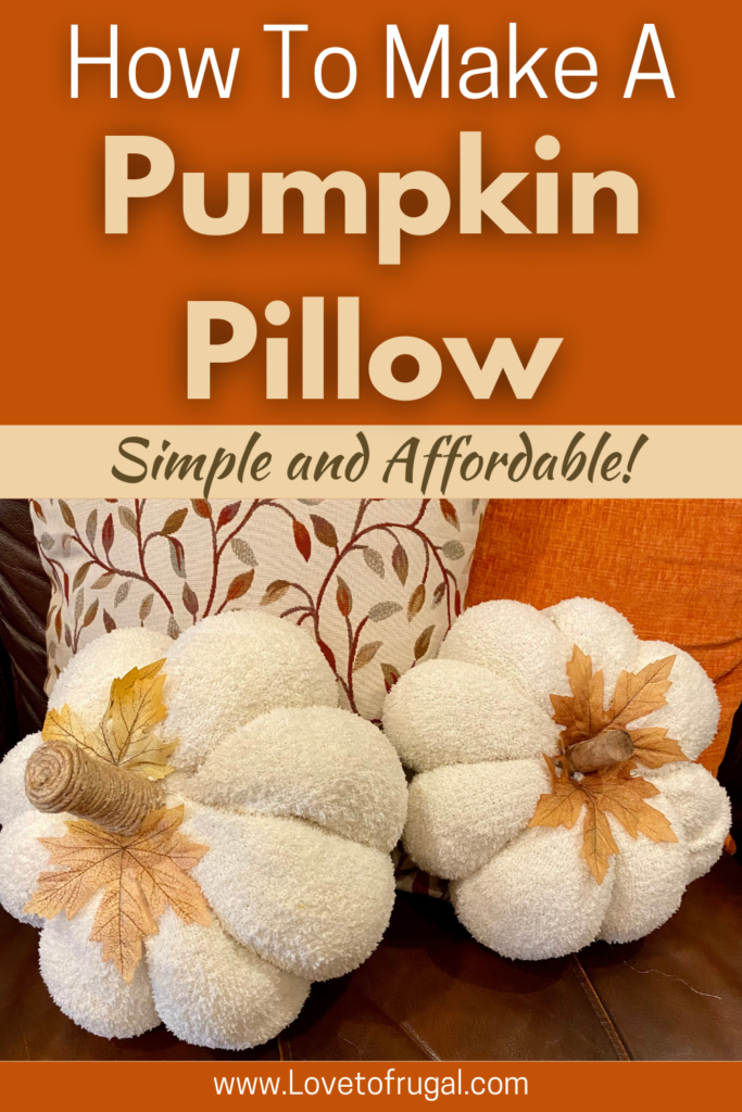 how to make a pumpkin pillow