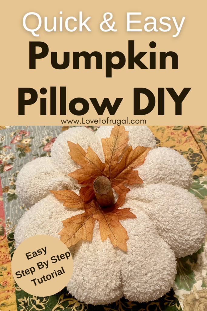 how to make a pumpkin pillow pin