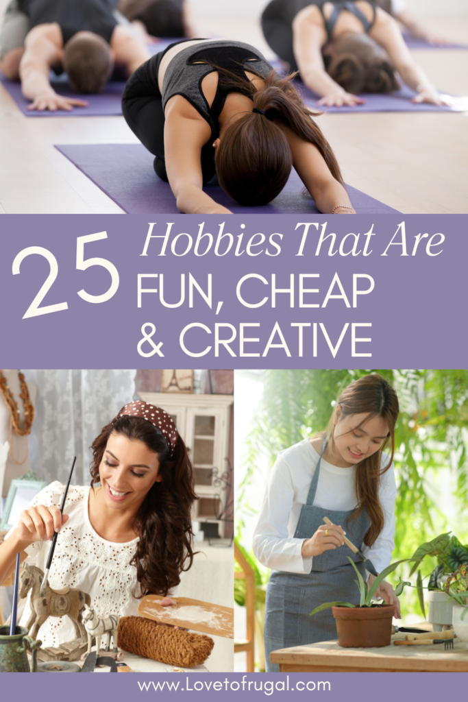 frugal hobbies that save money pin