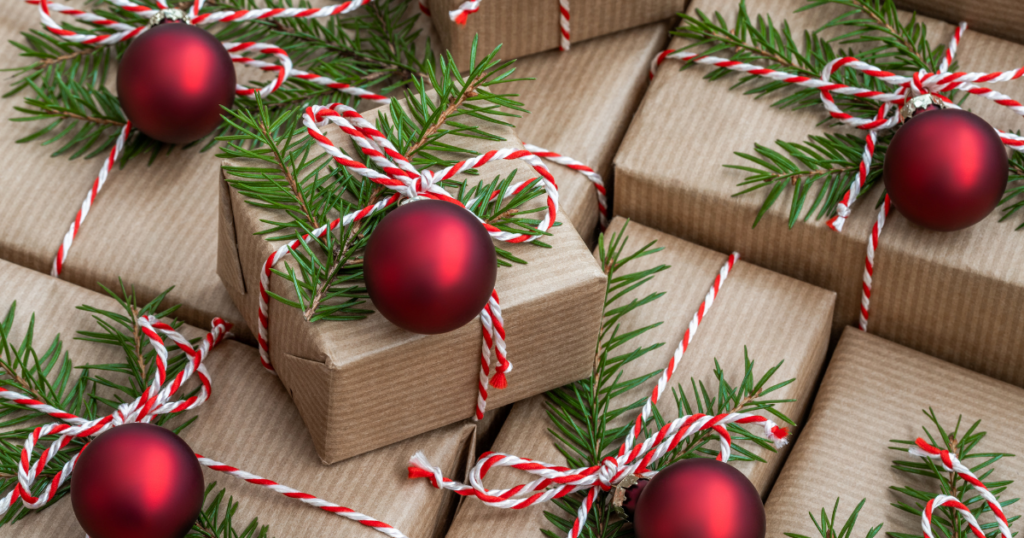 brown paper christmas packages