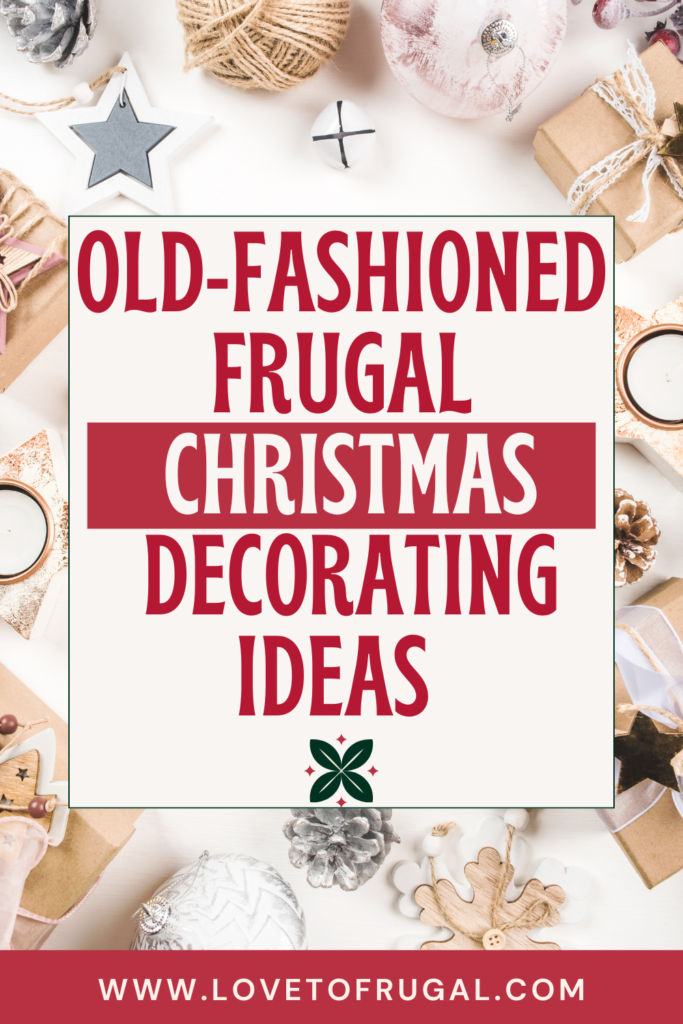 frugal Christmas decorating ideas pin