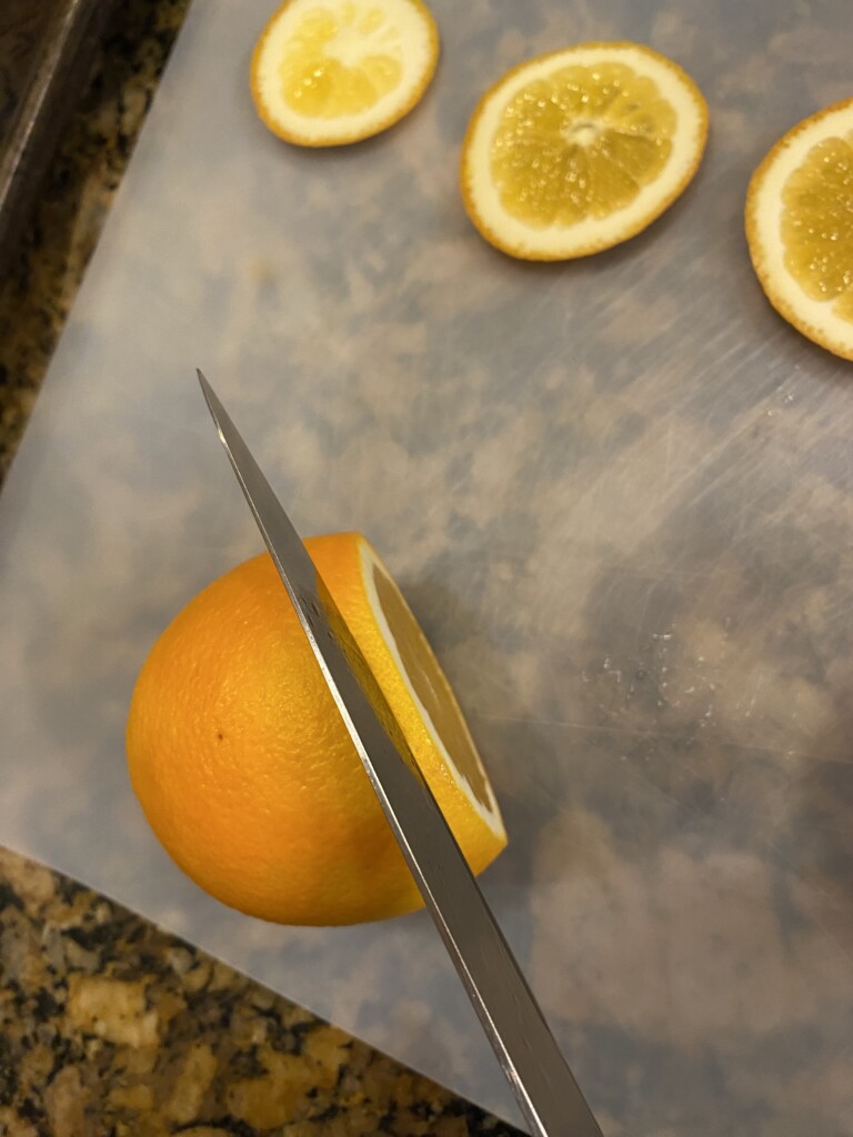 sliced oranges