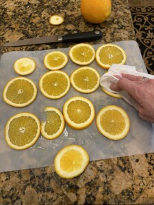 sliced oranges