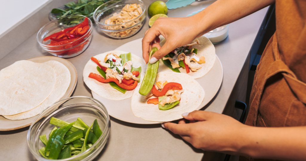 making a healthy meal