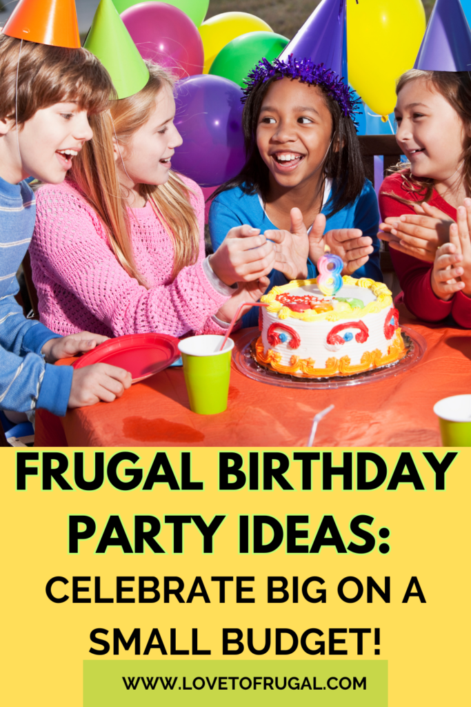 frugal birthday party ideas pin