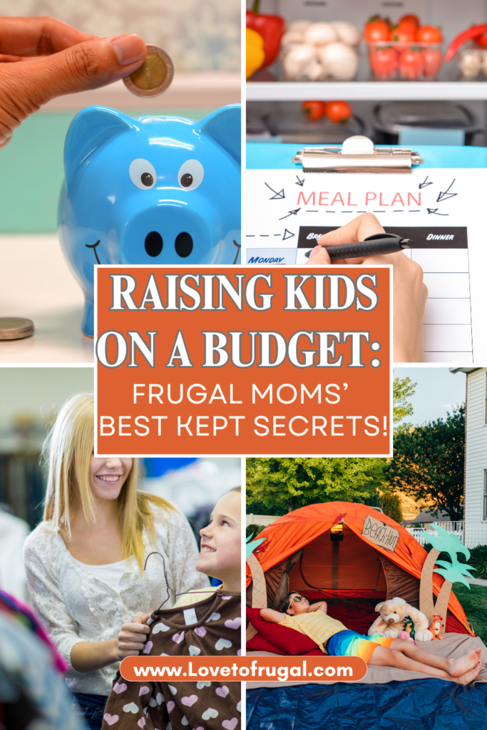 raising kids on a budget pin