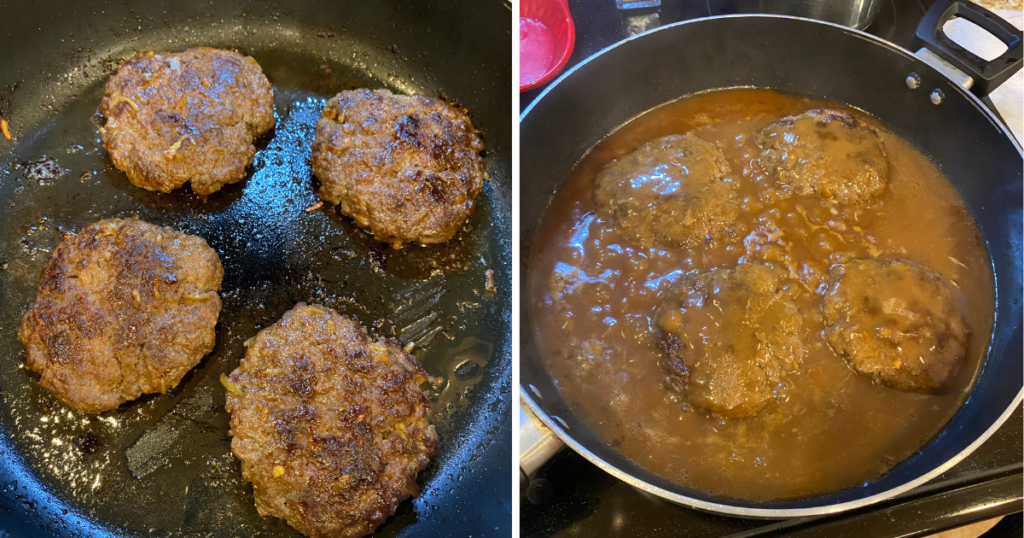 hamburger steaks with gravy