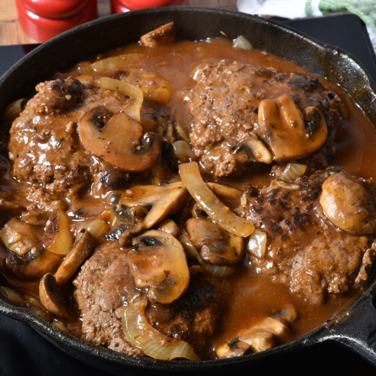 easy hamburger steak with gravy